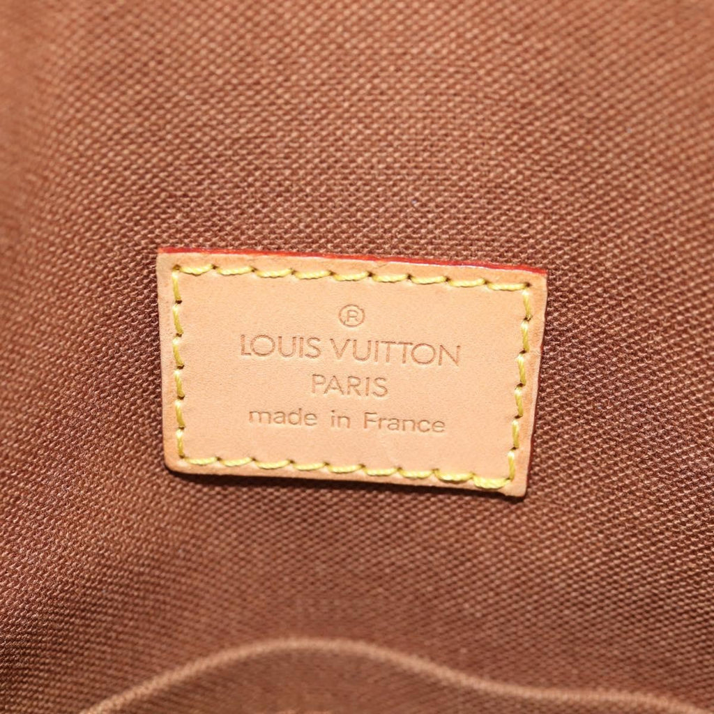 Louis Vuitton Lockit Handbag Monogram Canvas Brown Canvas Handbag (Pre-Owned)
