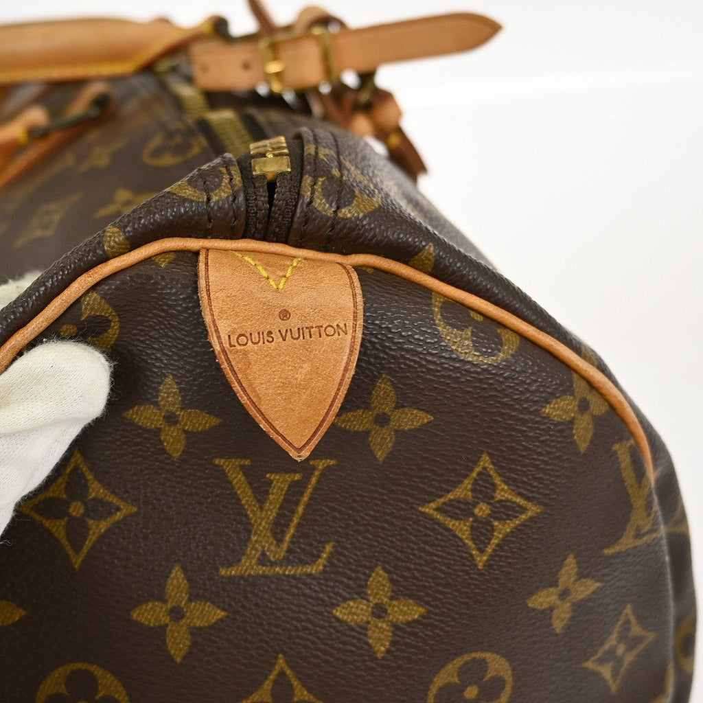 Louis Vuitton Keepall Bag Monogram Canvas Brown Canvas Travel Bag Bag (Pre-Owned)