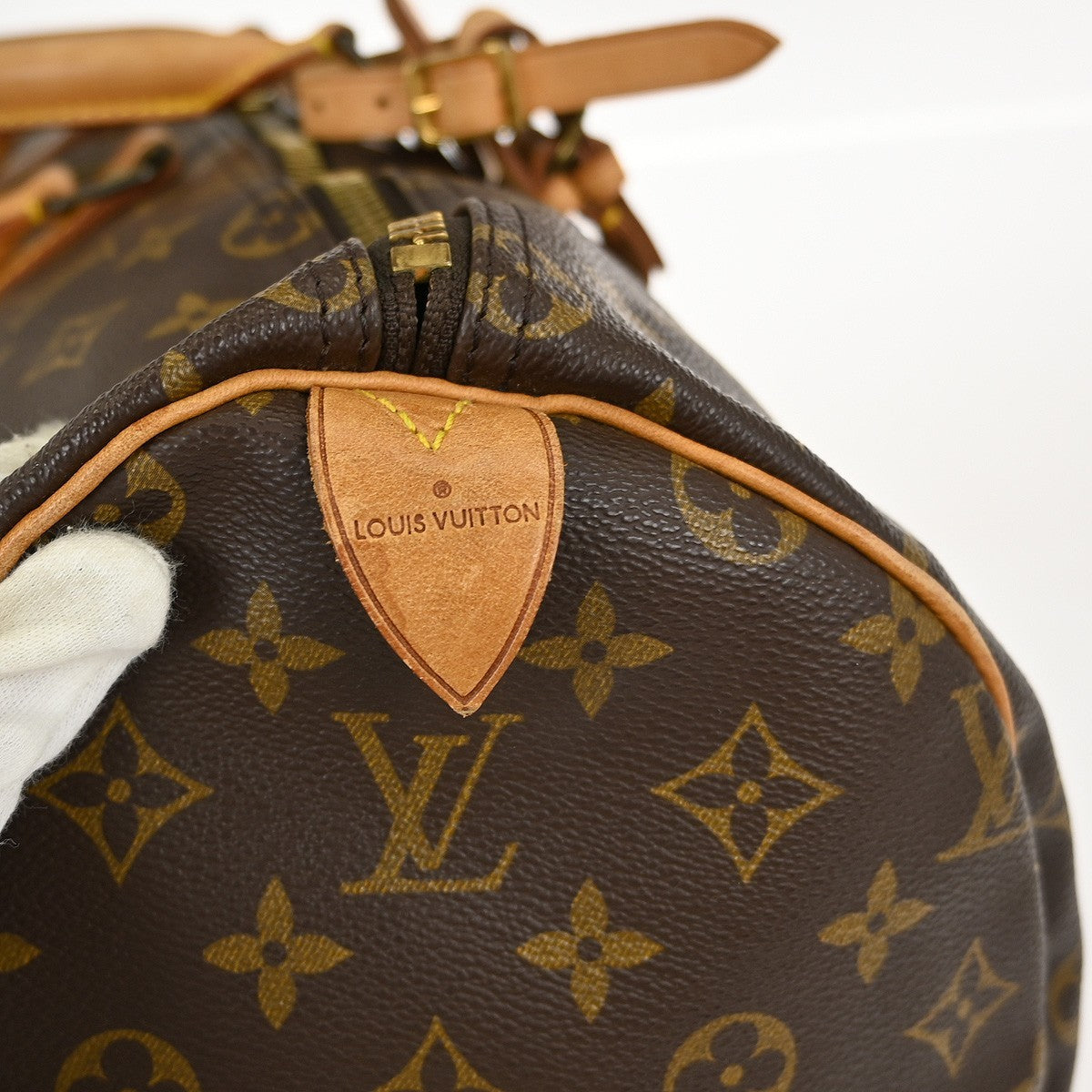 Louis Vuitton Keepall Bag Monogram Canvas Brown Canvas Travel Bag Bag (Pre-Owned)