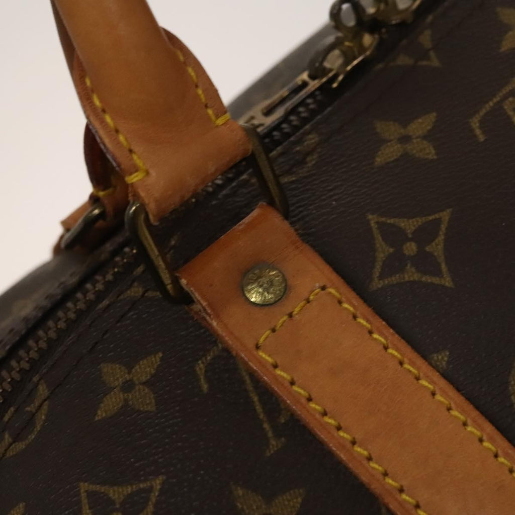 Louis Vuitton Keepall Bag Monogram Canvas Brown Canvas Travel Bag Bag (Pre-Owned)