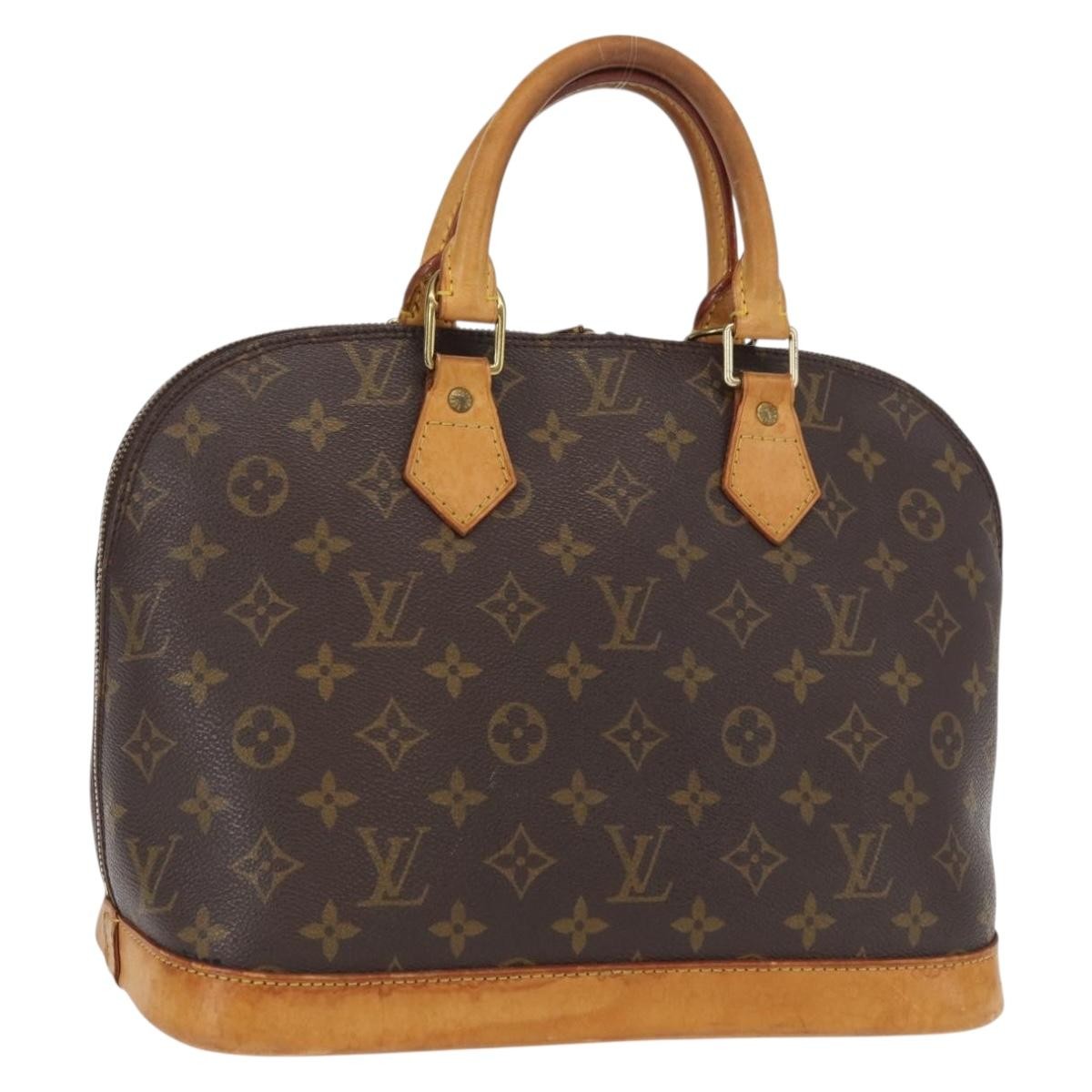 Louis Vuitton Alma Handbag Monogram Canvas Brown Canvas Handbag (Pre-Owned)
