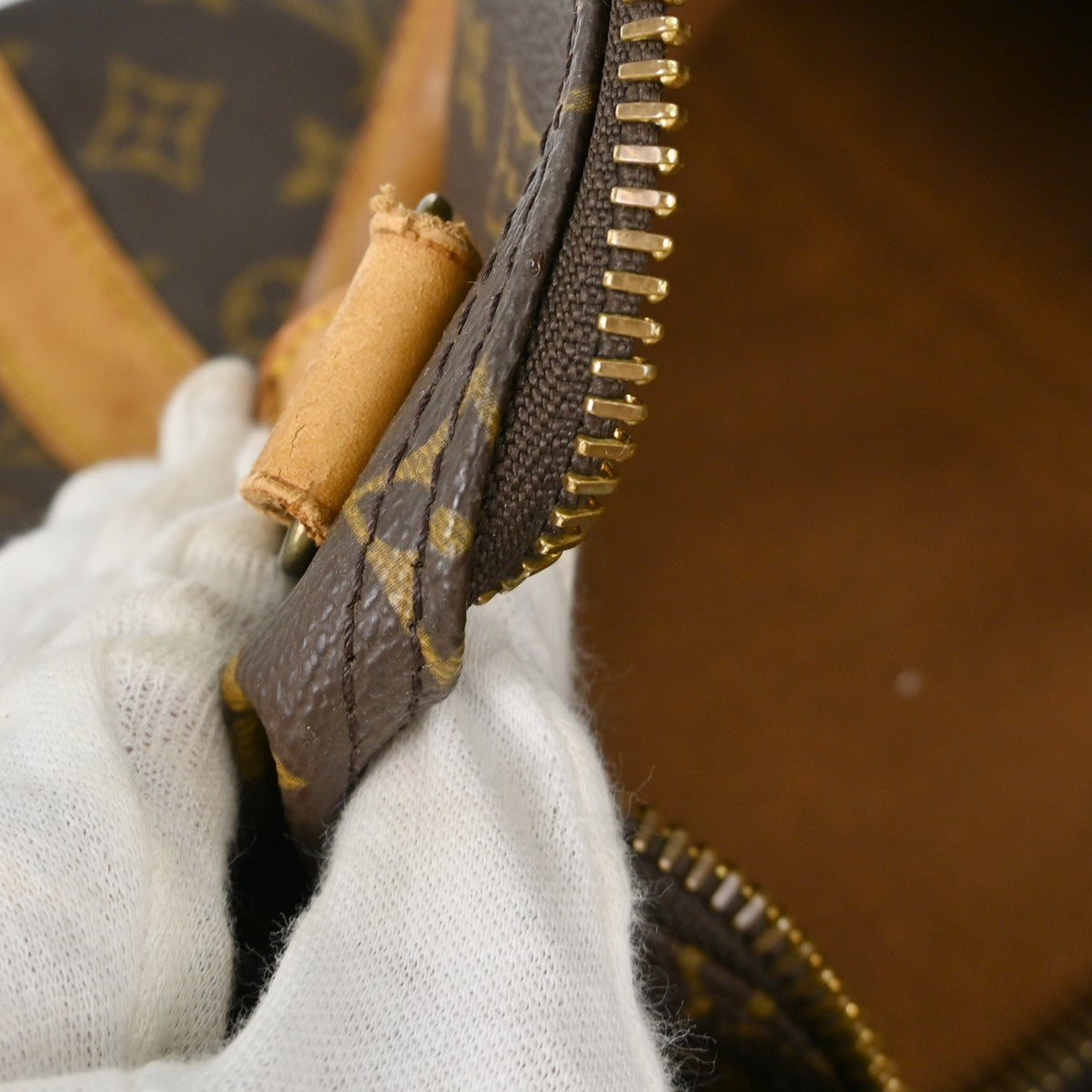 Louis Vuitton Keepall Bag Monogram Canvas Brown Canvas Travel Bag Bag (Pre-Owned)