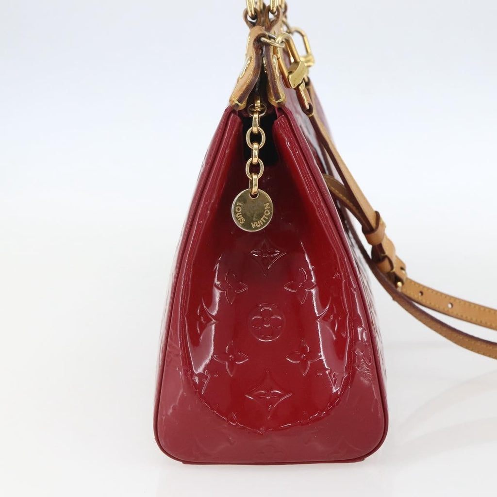 Louis Vuitton Brea Handbag Monogram Vernis Red Patent_Leather Handbag (Pre-Owned)