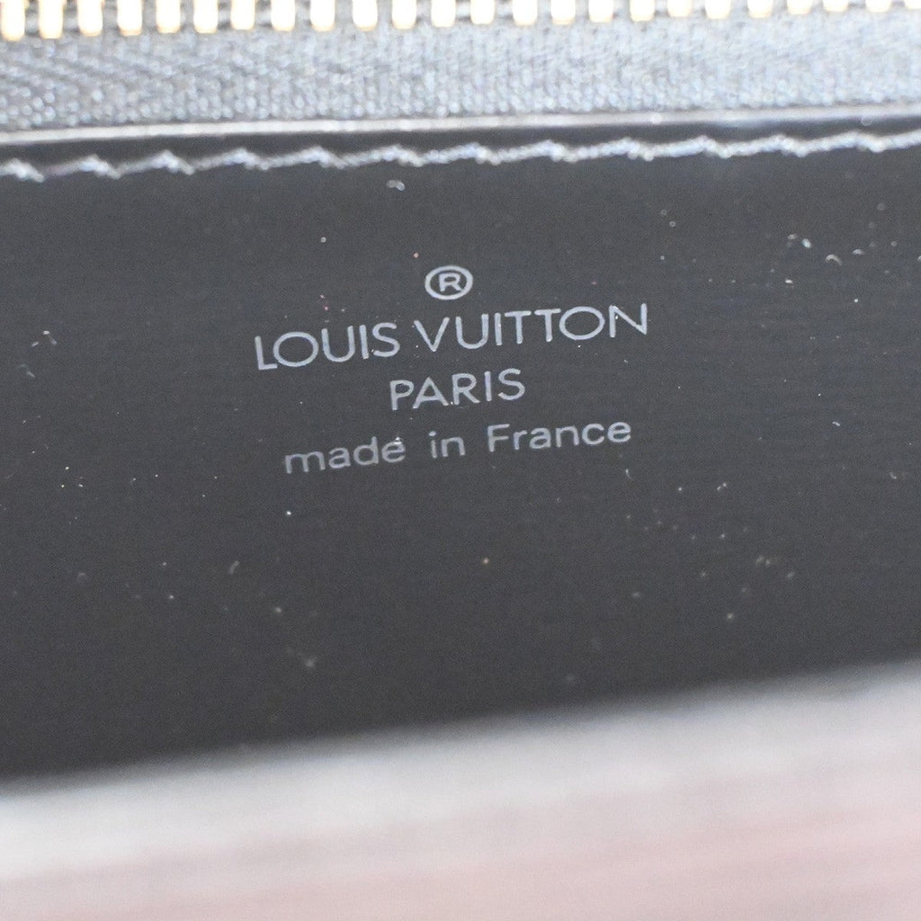 Louis Vuitton Malesherbes Handbag Epi Leather Black Leather Handbag (Pre-Owned)