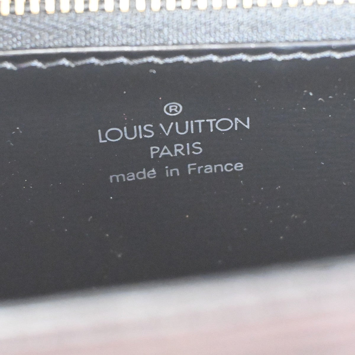 Louis Vuitton Malesherbes Handbag Epi Leather Black Leather Handbag (Pre-Owned)