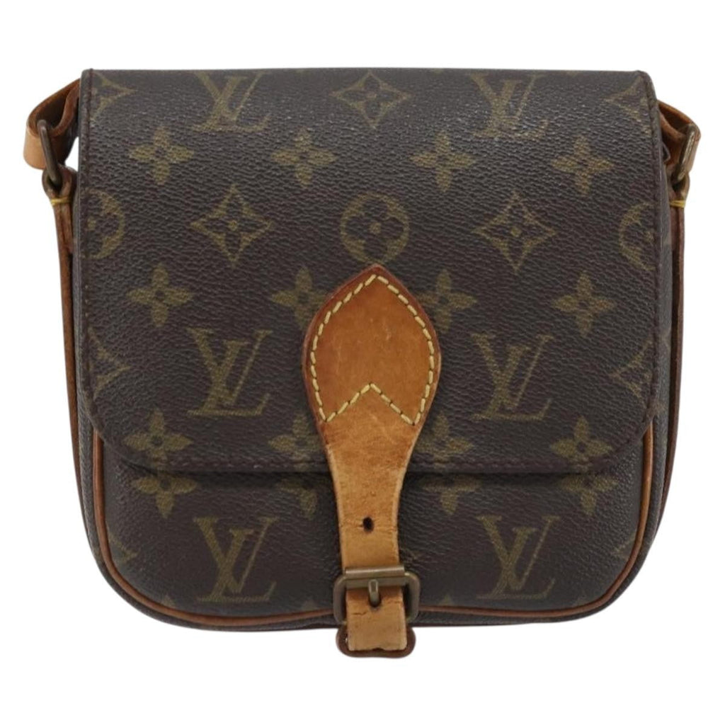 Louis Vuitton Cartouchiere Handbag Monogram Canvas Brown Canvas Shoulder Bag Bag (Pre-Owned)