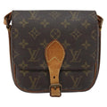 Louis Vuitton Cartouchiere Handbag Monogram Canvas Brown Canvas Shoulder Bag Bag (Pre-Owned)