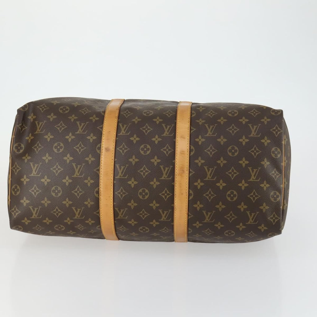 Louis Vuitton Keepall Bag Monogram Canvas Brown Canvas Travel Bag Bag (Pre-Owned)