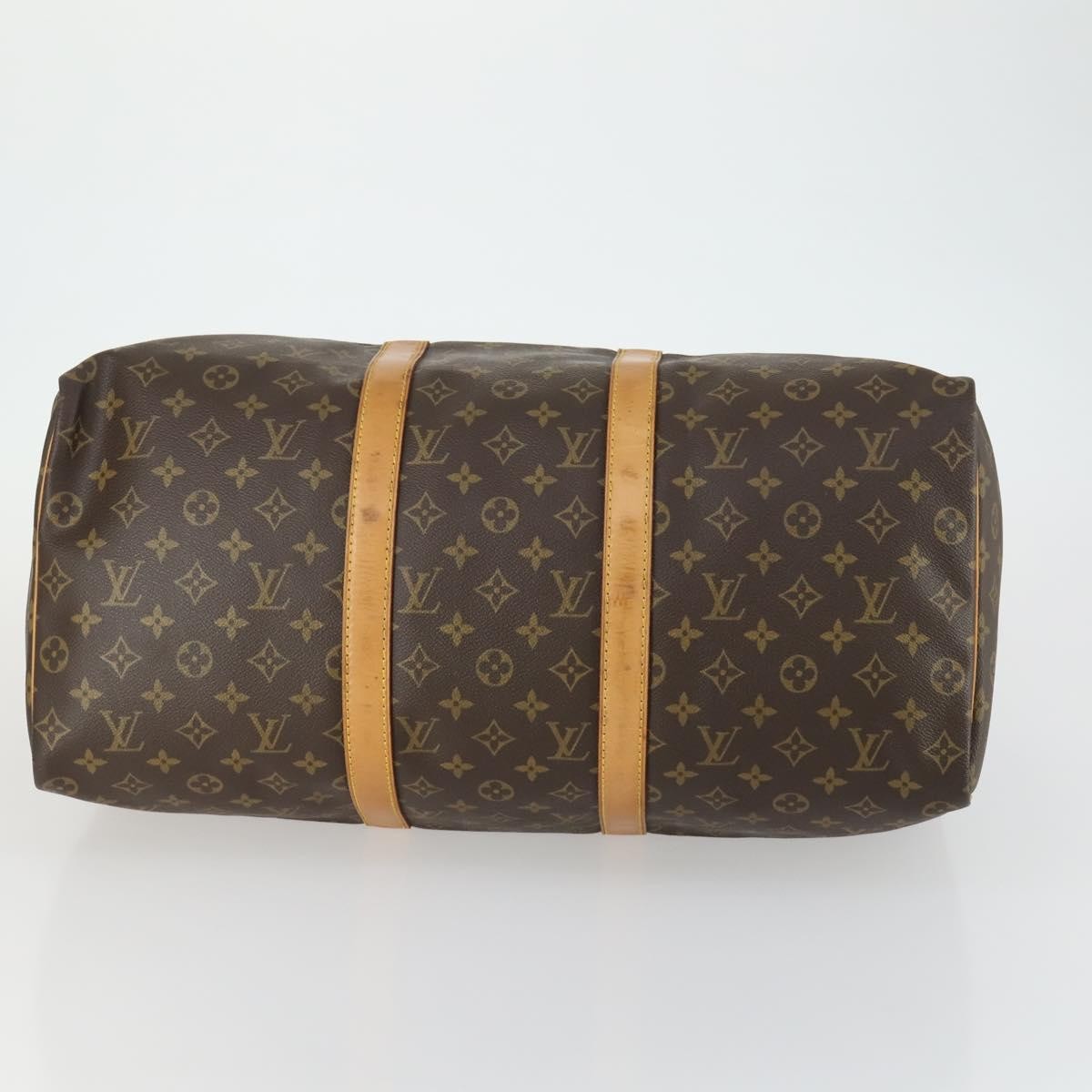 Louis Vuitton Keepall Bag Monogram Canvas Brown Canvas Travel Bag Bag (Pre-Owned)