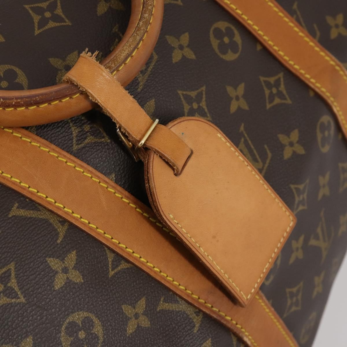 Louis Vuitton Keepall Bag Monogram Canvas Brown Canvas Travel Bag Bag (Pre-Owned)
