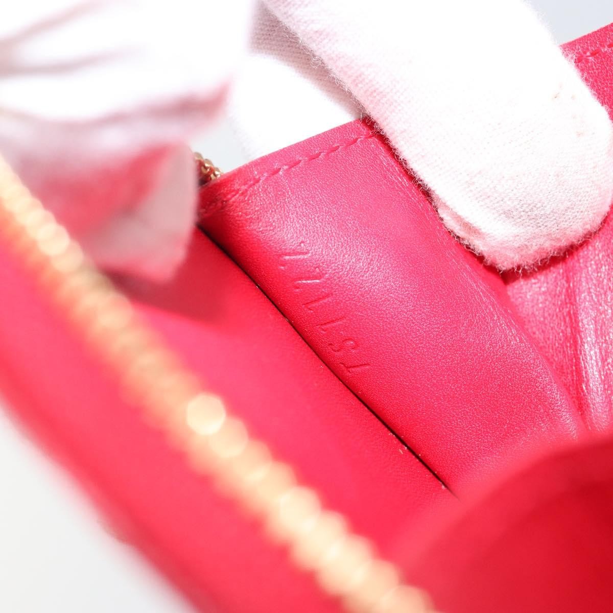 Louis Vuitton Boite Chapeau Coin Purse Patent Leather Red Patent_Leather Wallets Accessory (Pre-Owned)