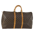 Louis Vuitton Keepall Bag Monogram Canvas Brown Canvas Travel Bag Bag (Pre-Owned)