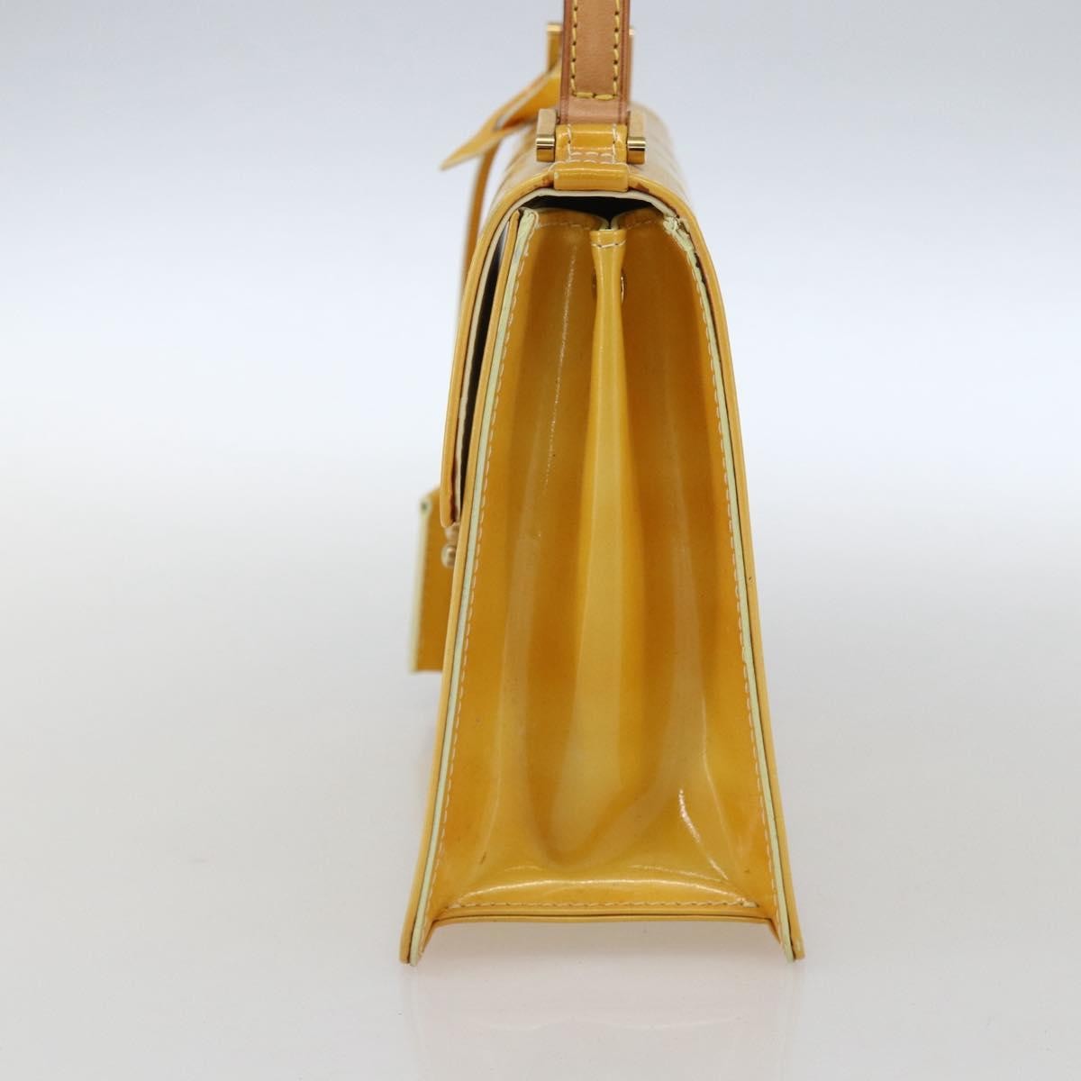 Louis Vuitton Spring Street Nm Handbag Patent Leather Yellow Patent_Leather Handbag (Pre-Owned)