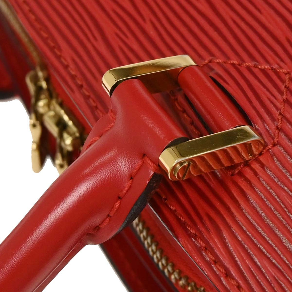 Louis Vuitton Pont Neuf Handbag Epi Leather Red Leather Handbag (Pre-Owned)