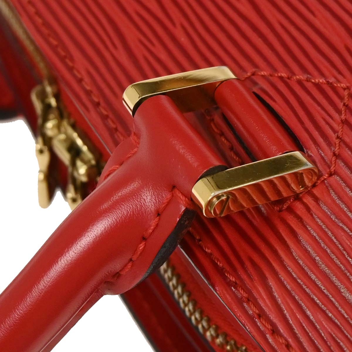 Louis Vuitton Pont Neuf Handbag Epi Leather Red Leather Handbag (Pre-Owned)