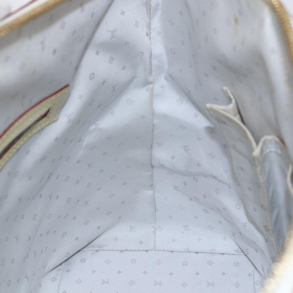 Louis Vuitton Suhali Lockit Handbag Leather White Leather Tote Bag Bag (Pre-Owned)