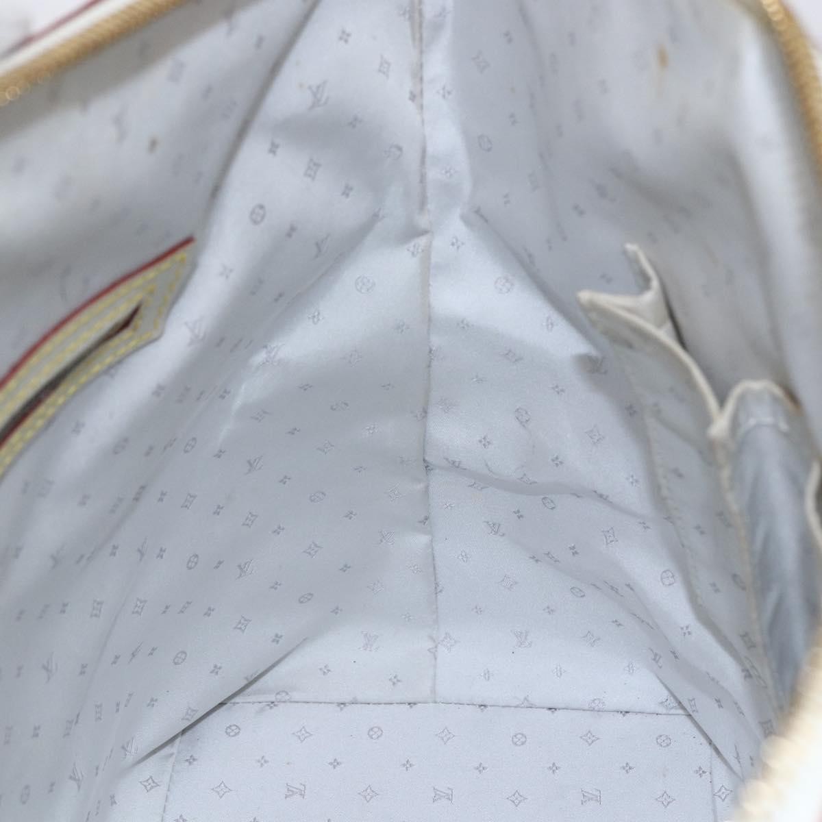 Louis Vuitton Suhali Lockit Handbag Leather White Leather Tote Bag Bag (Pre-Owned)