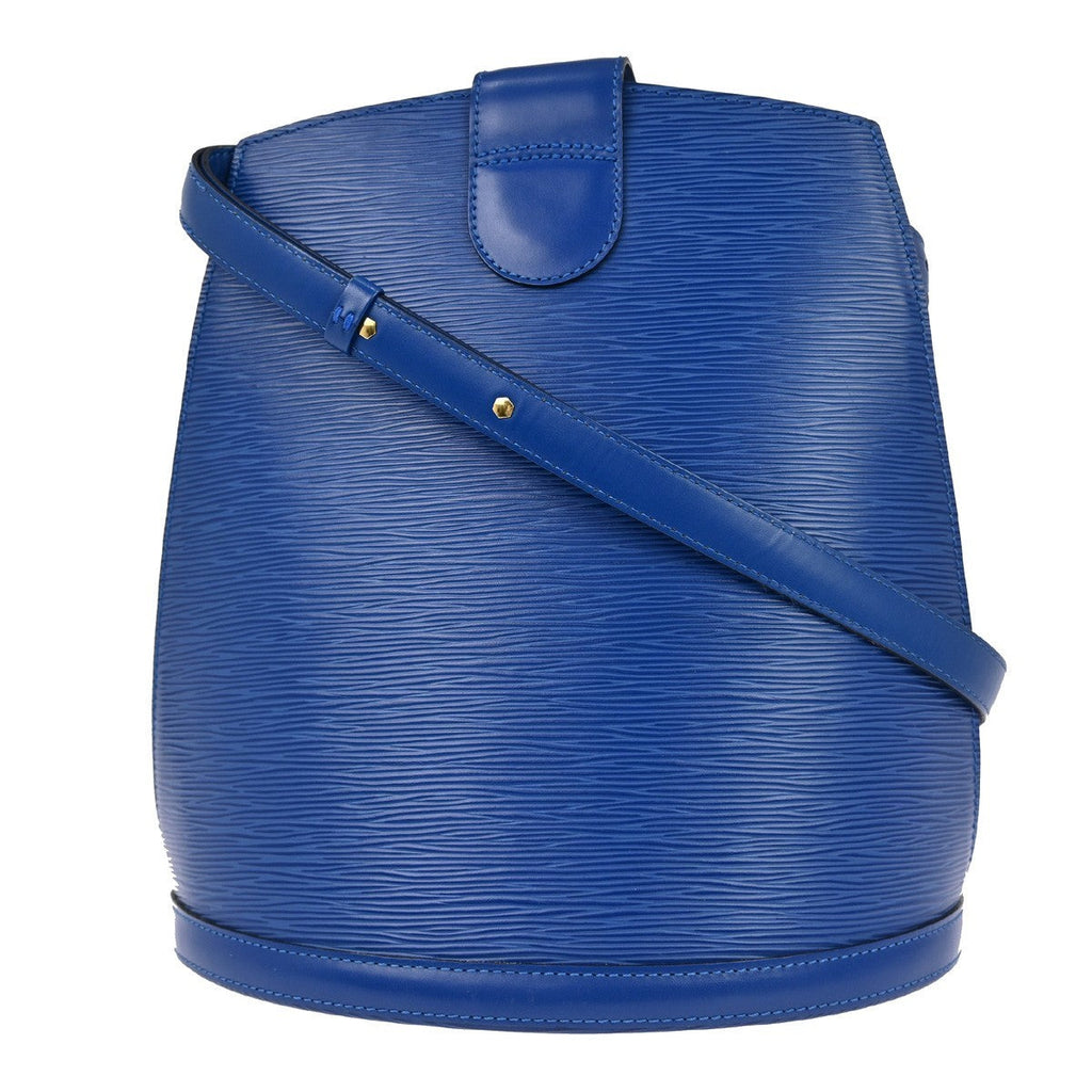 Louis Vuitton Cluny Shoulder Bag Epi Leather Blue Leather Shoulder Bag Bag (Pre-Owned)
