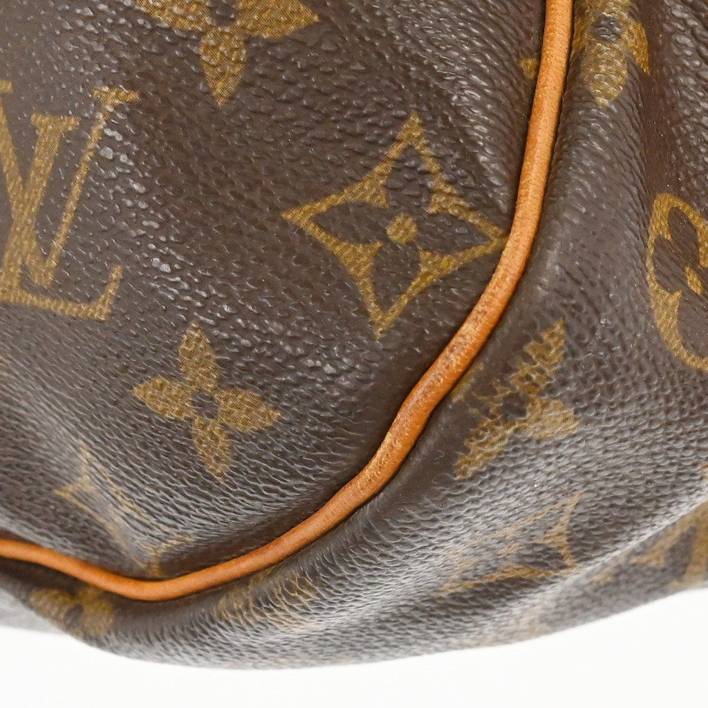 Louis Vuitton Saumur Handbag Monogram Canvas Brown Canvas Shoulder Bag Bag (Pre-Owned)