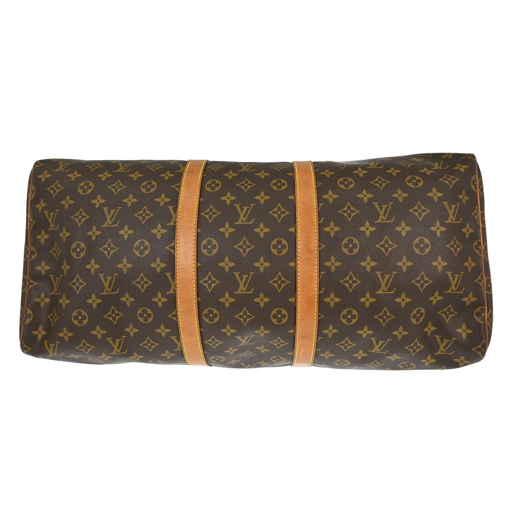 Louis Vuitton Keepall Bag Monogram Canvas Brown Canvas Travel Bag Bag (Pre-Owned)