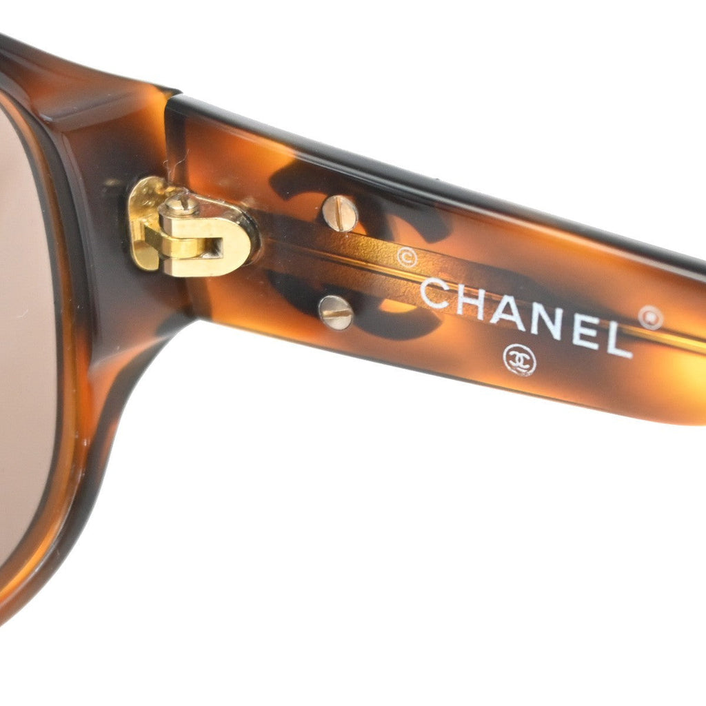 Chanel Logo Cc Sunglasses Plastic Brown Plastic Sunglasse Accessory (Pre-Owned)