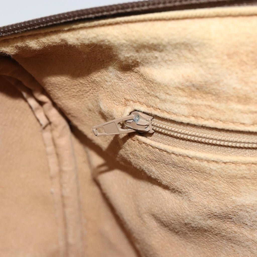Gucci Vintage Web Sherry Line Handbag Micro Gg Canvas Beige Canvas Handbag (Pre-Owned)