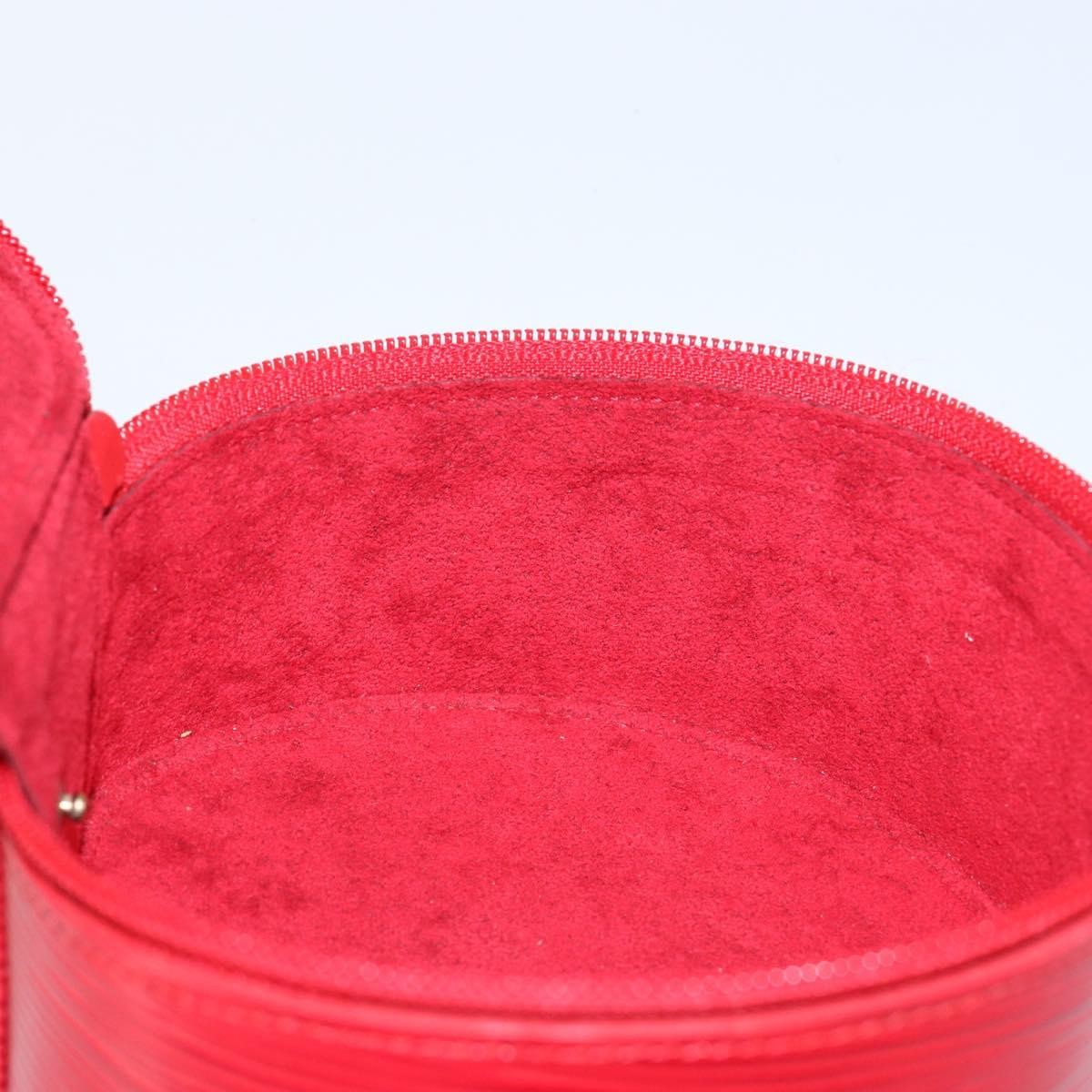 Louis Vuitton Ecrin Bijoux Pouch Epi Leather Red Leather Jewelry Set Jewelry (Pre-Owned)
