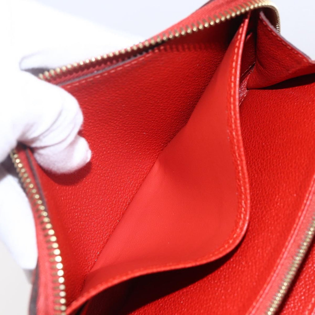 Louis Vuitton Portefeuille Zippy Monogramme Empreinte Monogramme Empreinte Red Leather Wallets Accessory (Pre-Owned)