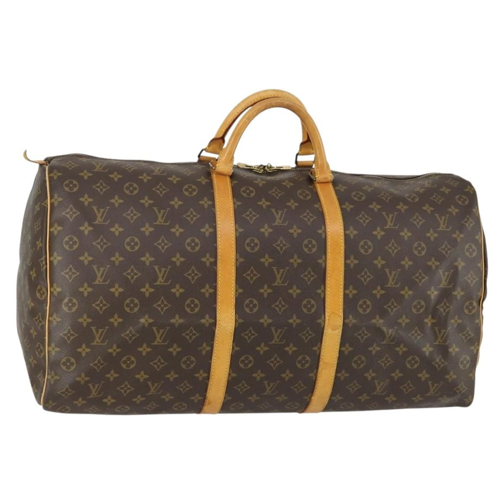 Louis Vuitton Keepall Bag Monogram Canvas Brown Canvas Travel Bag Bag (Pre-Owned)