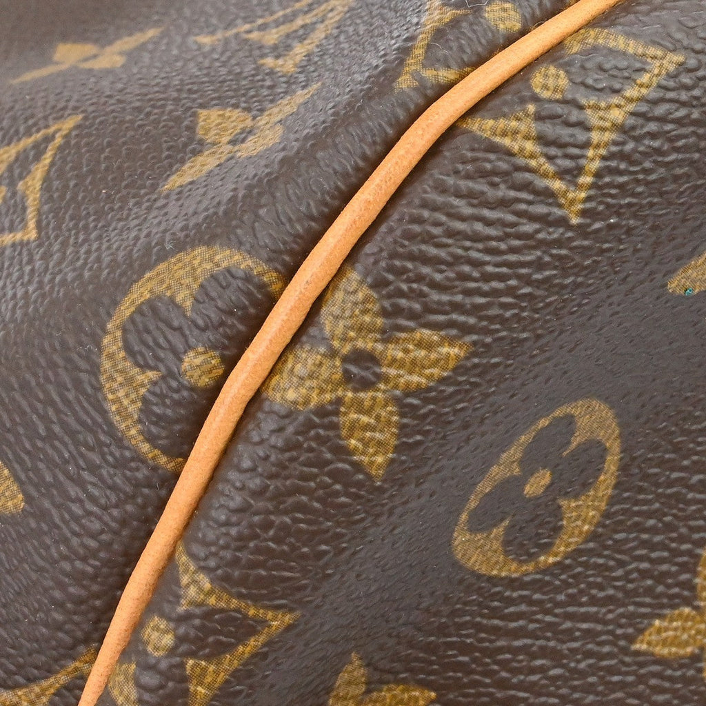 Louis Vuitton Keepall Bag Monogram Canvas Brown Canvas Travel Bag Bag (Pre-Owned)