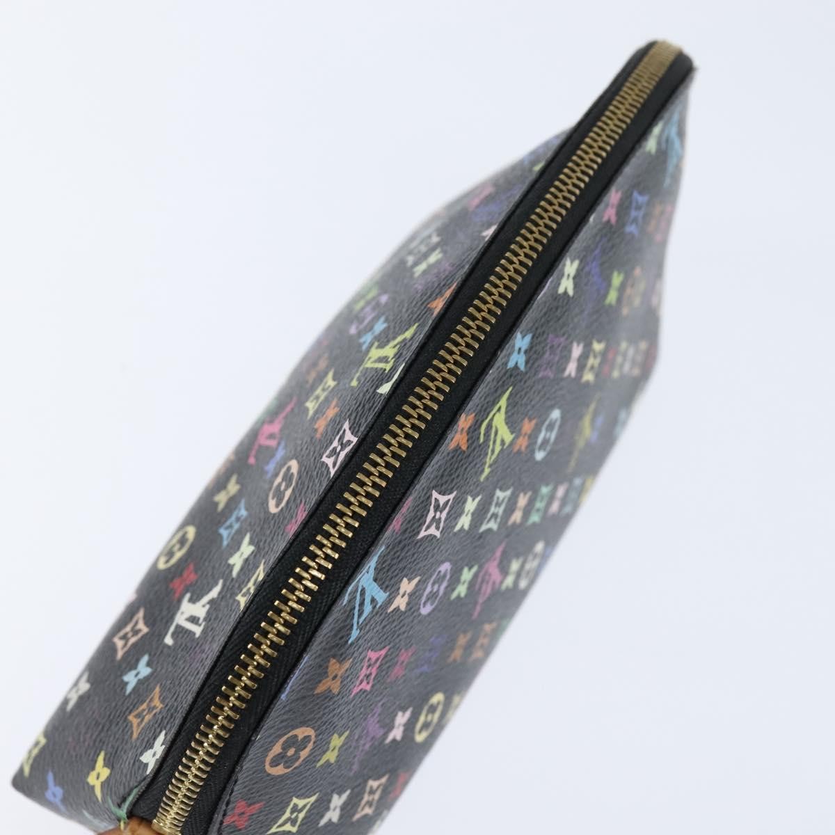 Louis Vuitton Cosmetic Pouch Monogram Multicolor Black Canvas Clutche & Pouche Bag (Pre-Owned)