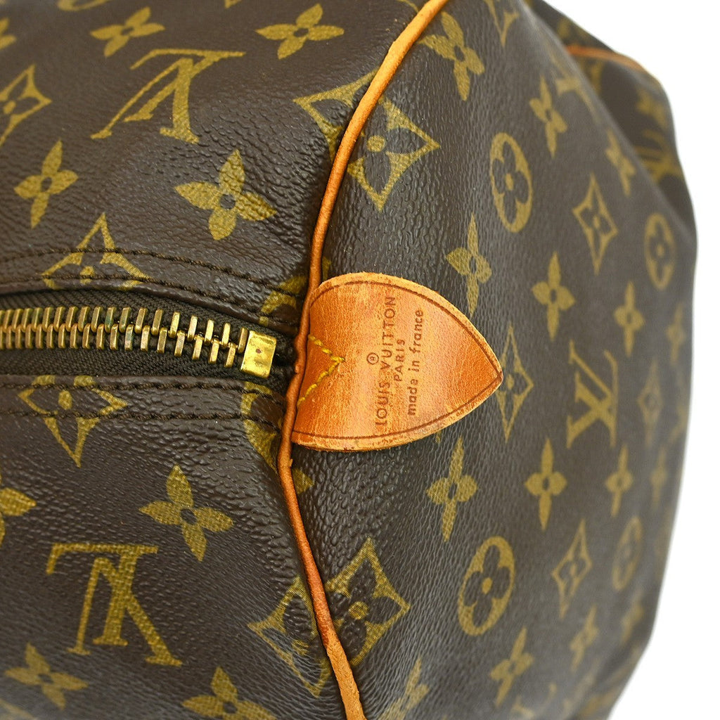 Louis Vuitton Keepall Bag Monogram Canvas Brown Canvas Travel Bag Bag (Pre-Owned)