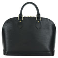 Louis Vuitton Alma Handbag Epi Leather Black Leather Handbag (Pre-Owned)