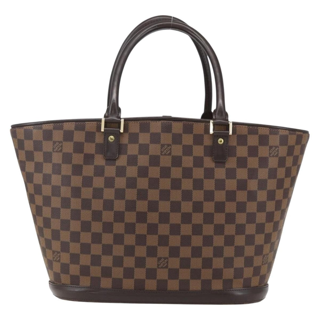 Louis Vuitton Manosque Handbag Damier Brown Canvas Tote Bag Bag (Pre-Owned)