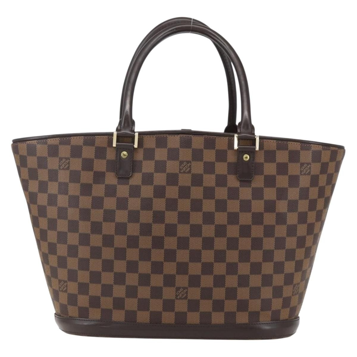 Louis Vuitton Manosque Handbag Damier Brown Canvas Tote Bag Bag (Pre-Owned)
