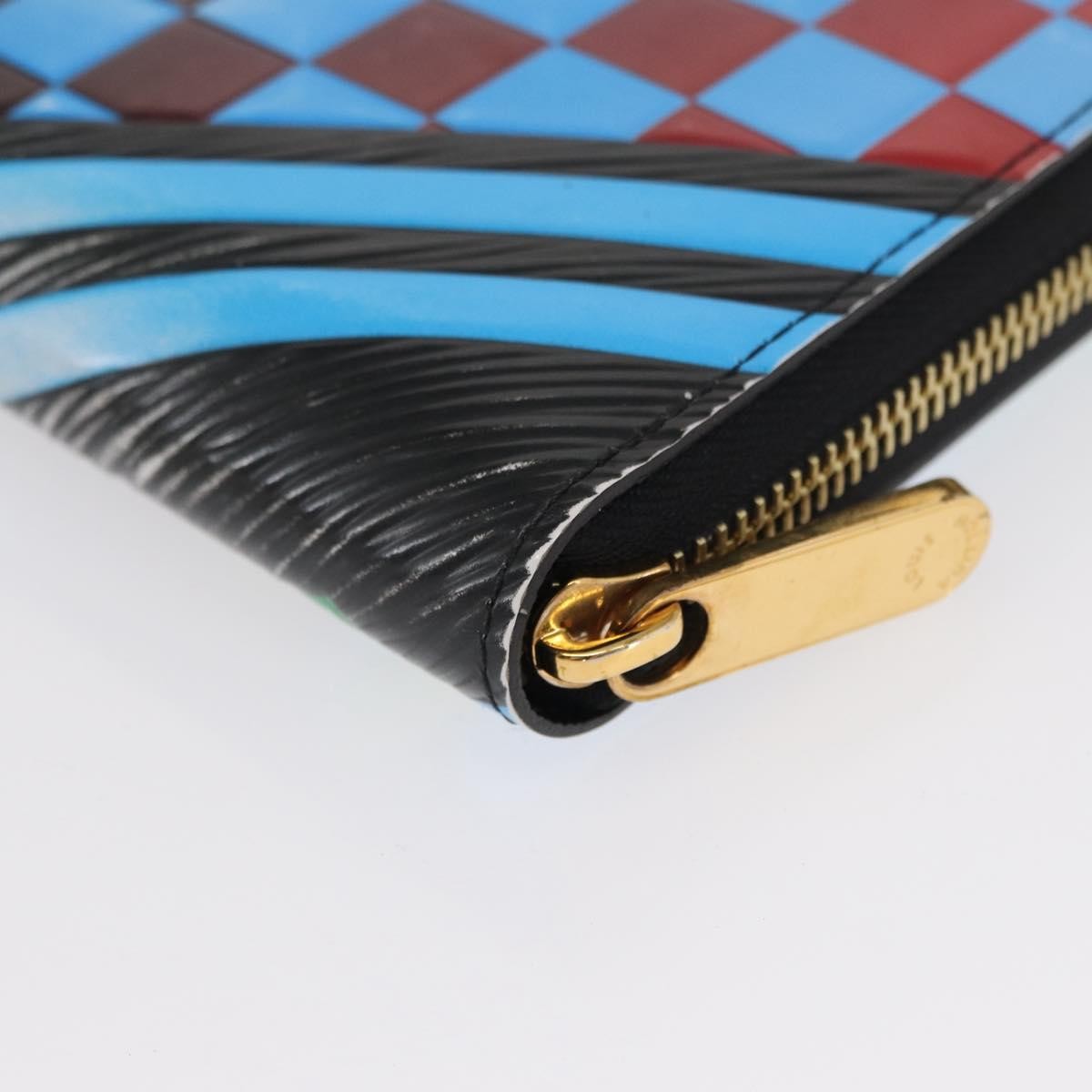 Louis Vuitton Zippy Wallet Nm Epi Race Édition Limitée Blue Leather Wallets Accessory (Pre-Owned)