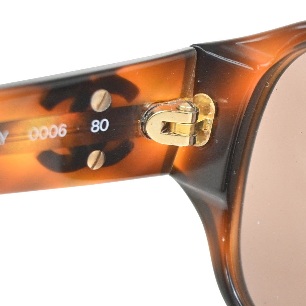 Chanel Logo Cc Sunglasses Plastic Brown Plastic Sunglasse Accessory (Pre-Owned)
