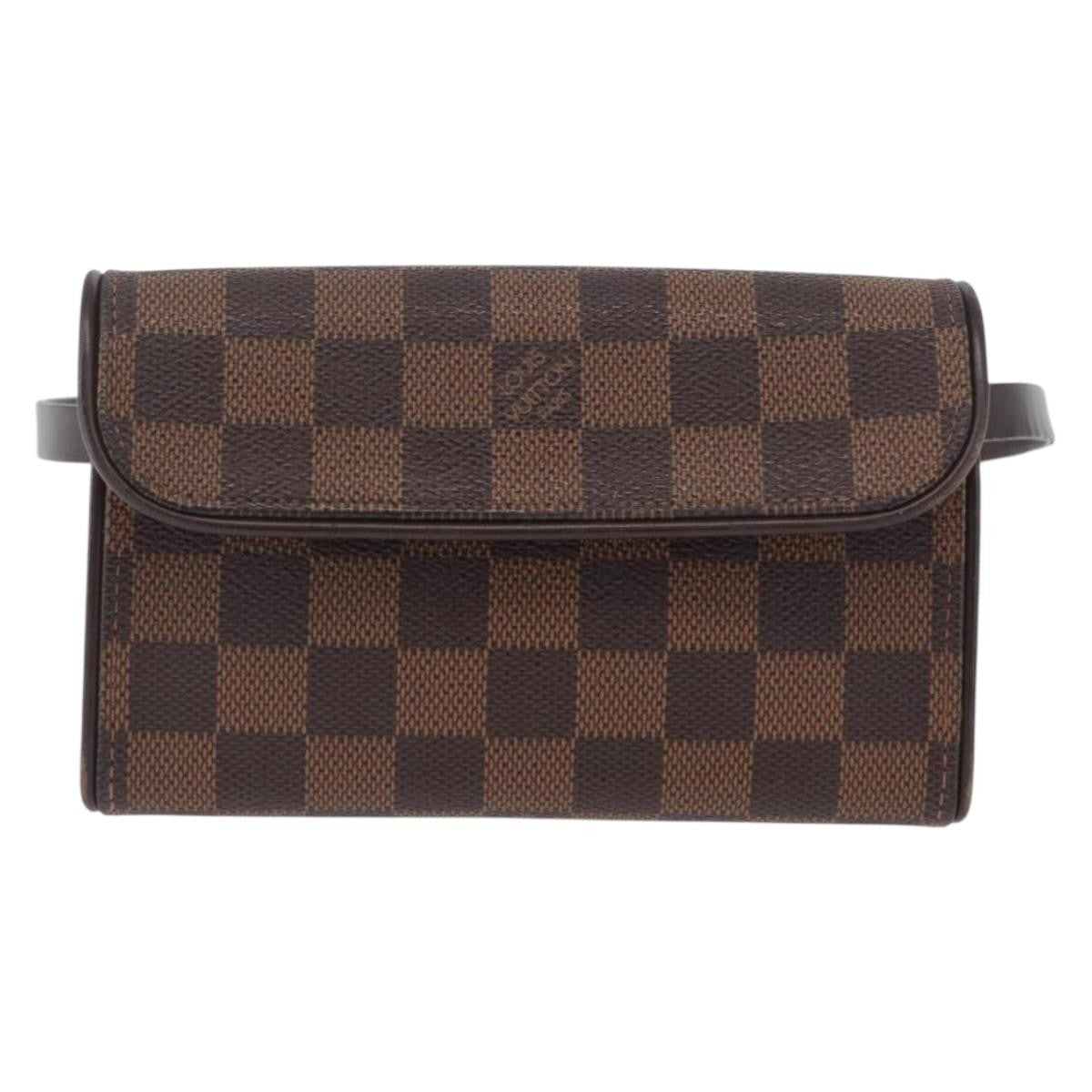 Louis Vuitton Florentine Waist Bag Monogram Canvas Brown Canvas Clutche & Pouche Bag (Pre-Owned)