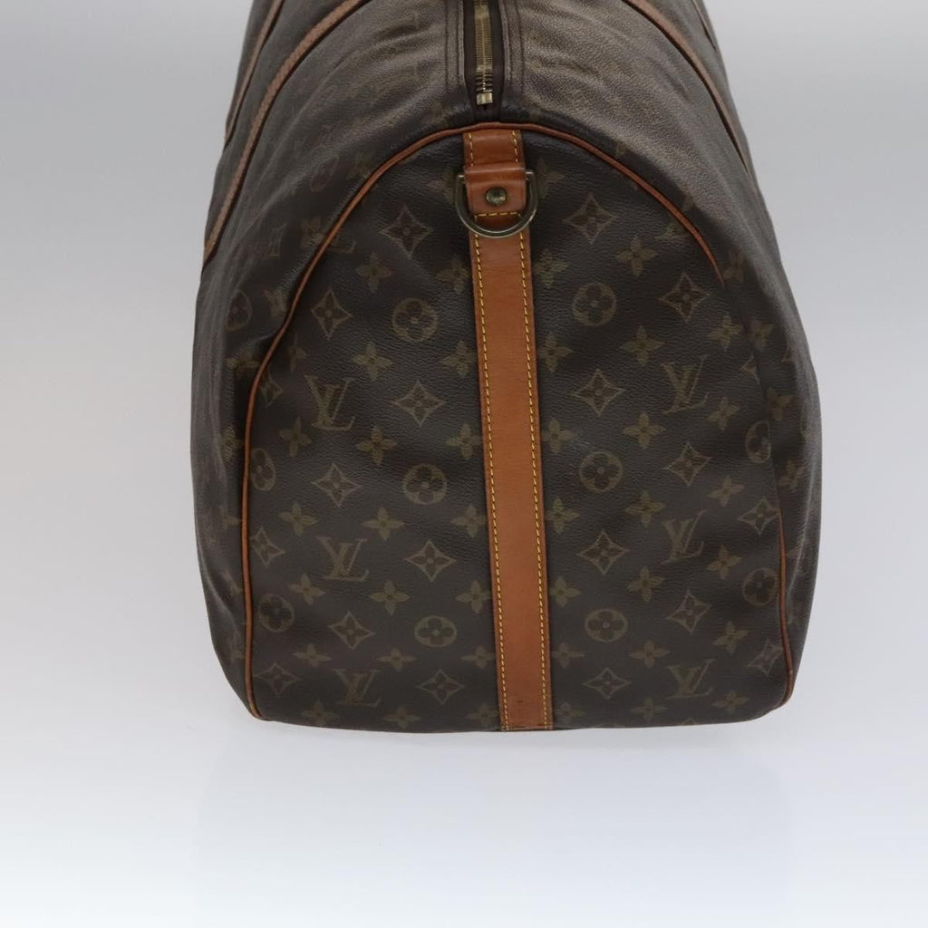 Louis Vuitton Keepall Bandouliere Bag Monogram Canvas Brown Canvas Travel Bag Bag (Pre-Owned)