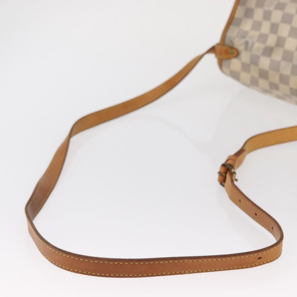 Louis Vuitton Saumur Handbag Damier Beige Canvas Shoulder Bag Bag (Pre-Owned)