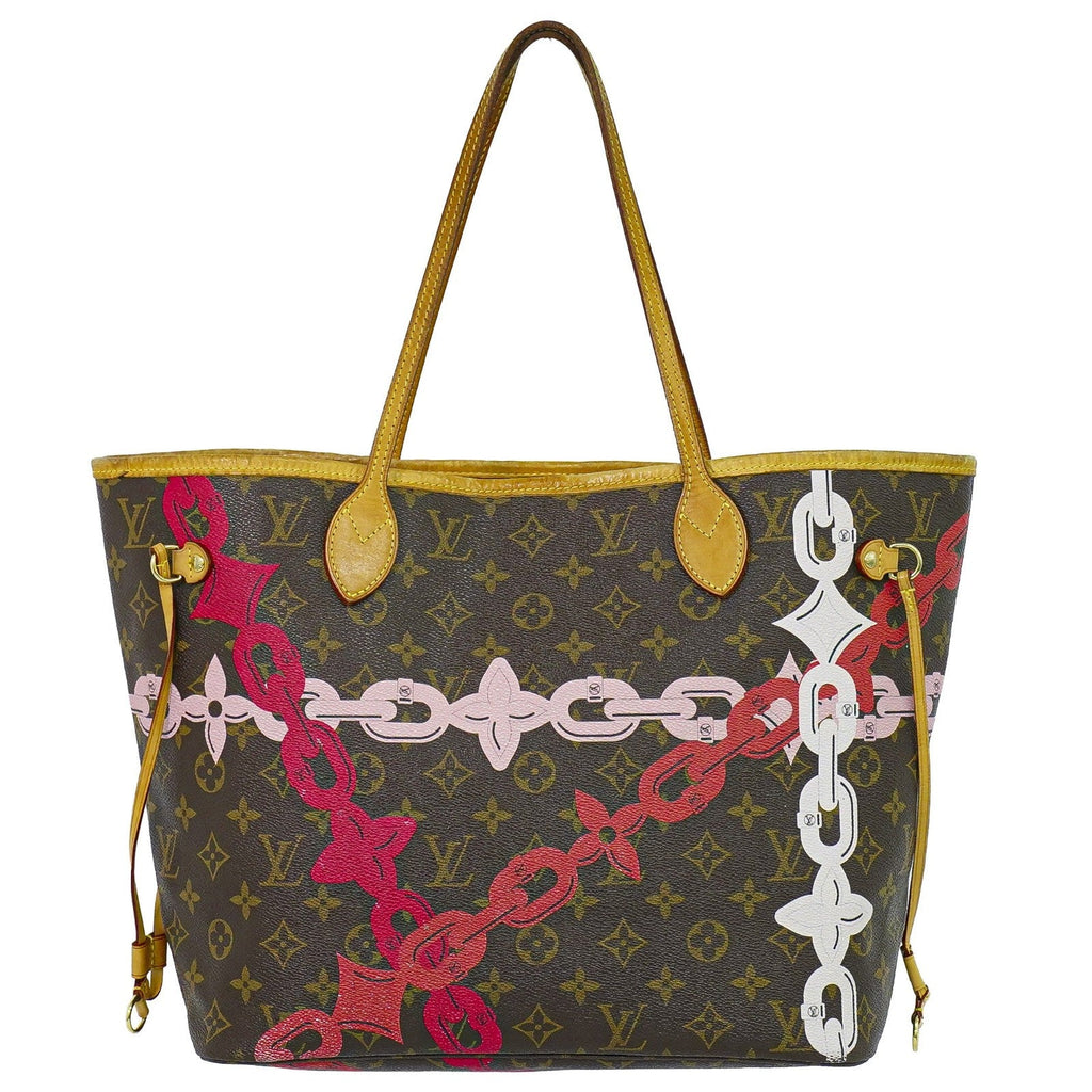 Louis Vuitton Neverfull Nm Tote Limited Edition Bay Monogram Canvas Brown Canvas Tote Bag Bag (Pre-Owned)