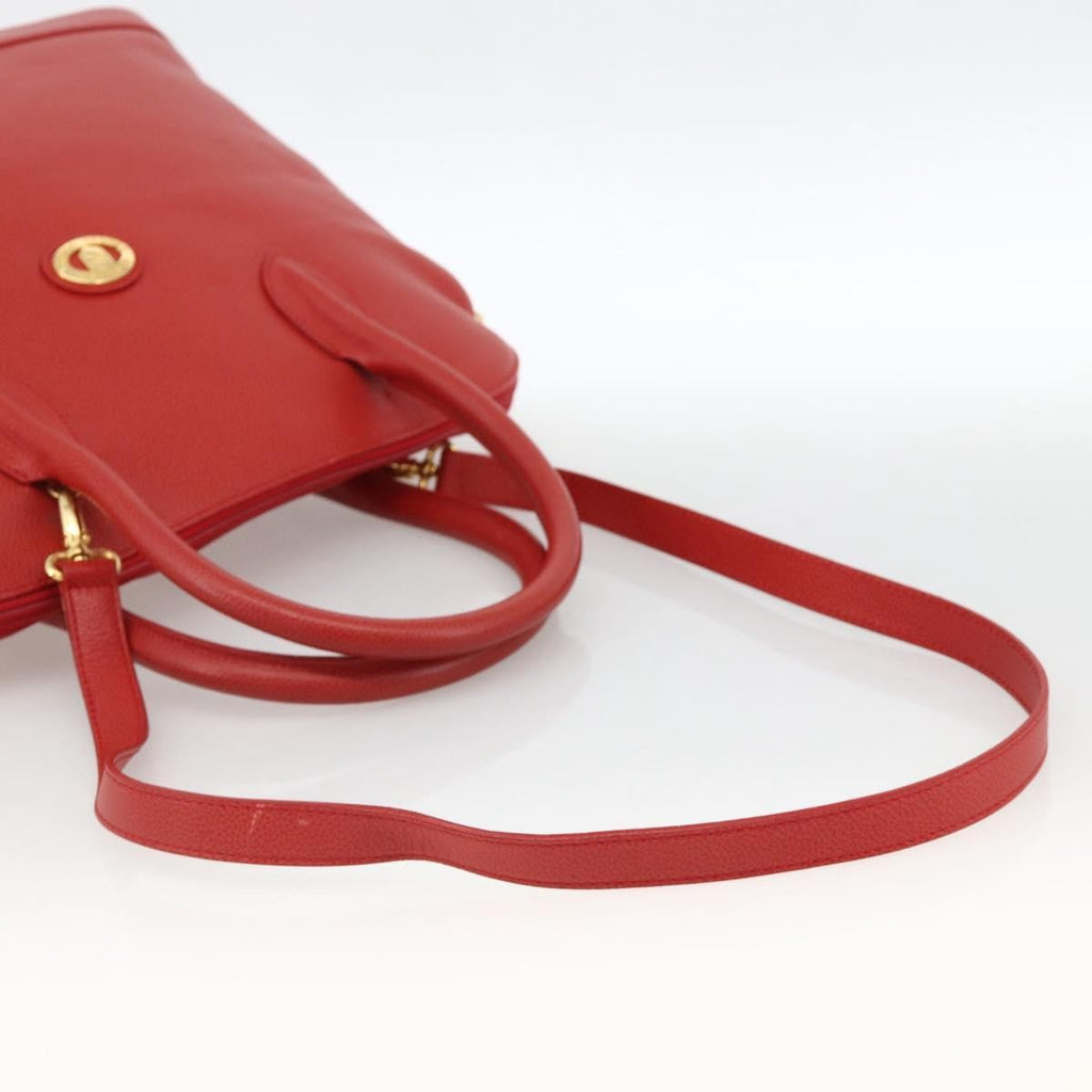 Burberry Vintage Handbag Leather Red Leather Handbag (Pre-Owned)