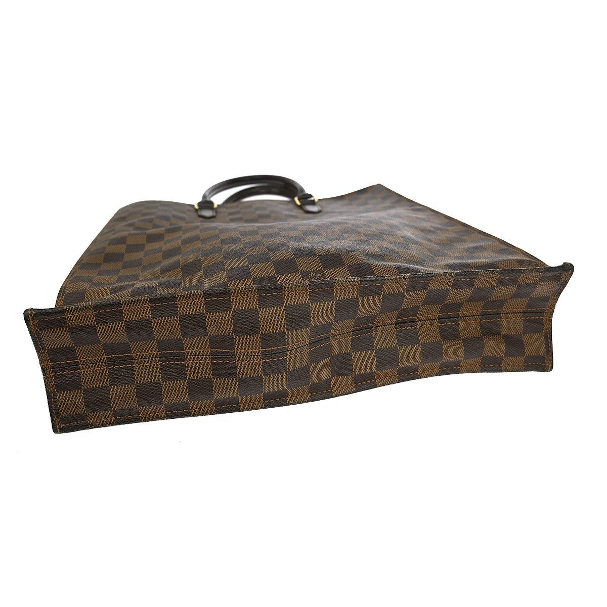Louis Vuitton Sac Plat Bag Damier Brown Canvas Tote Bag Bag (Pre-Owned)