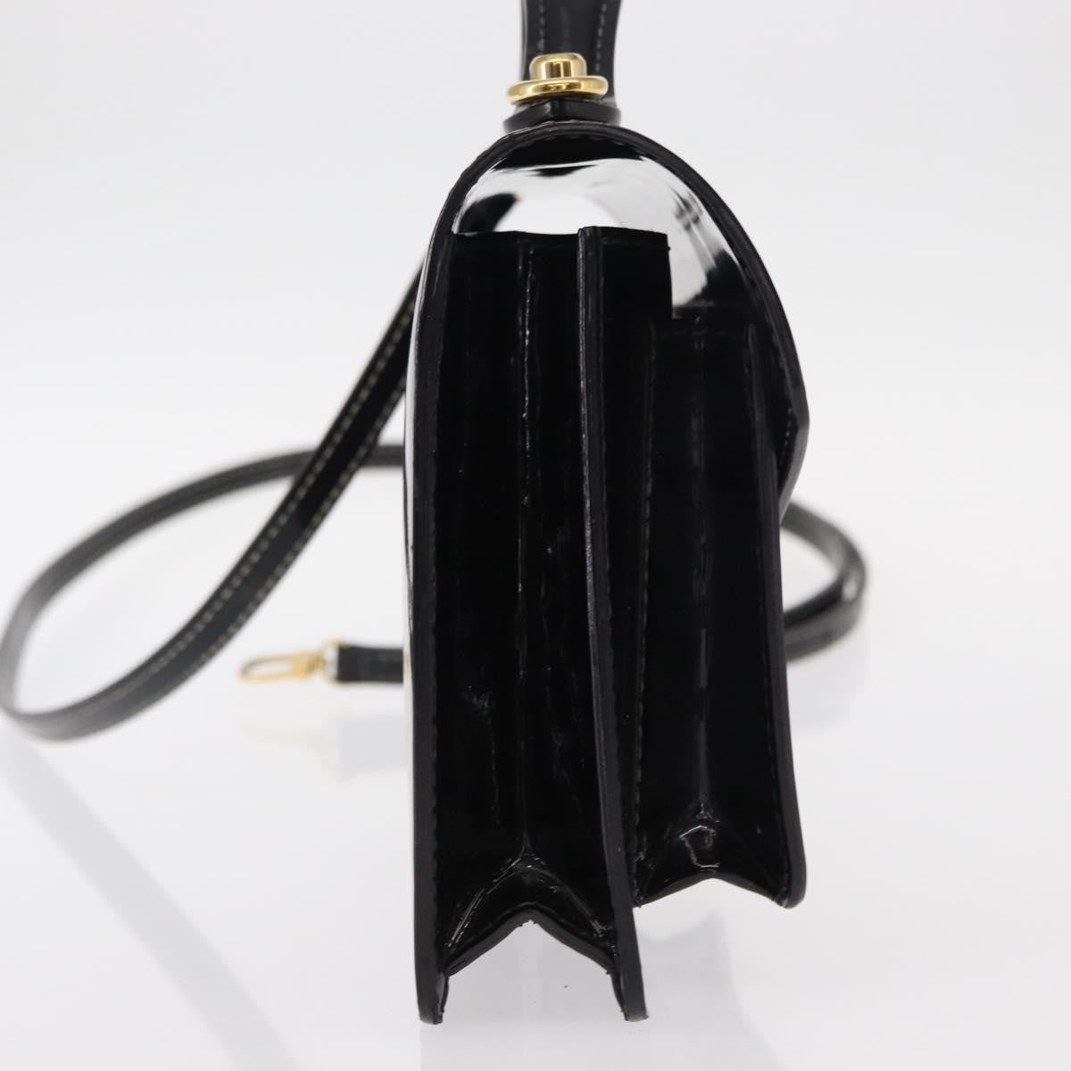 Louis Vuitton Monceau Handbag Vernis Black Patent_Leather Handbag (Pre-Owned)