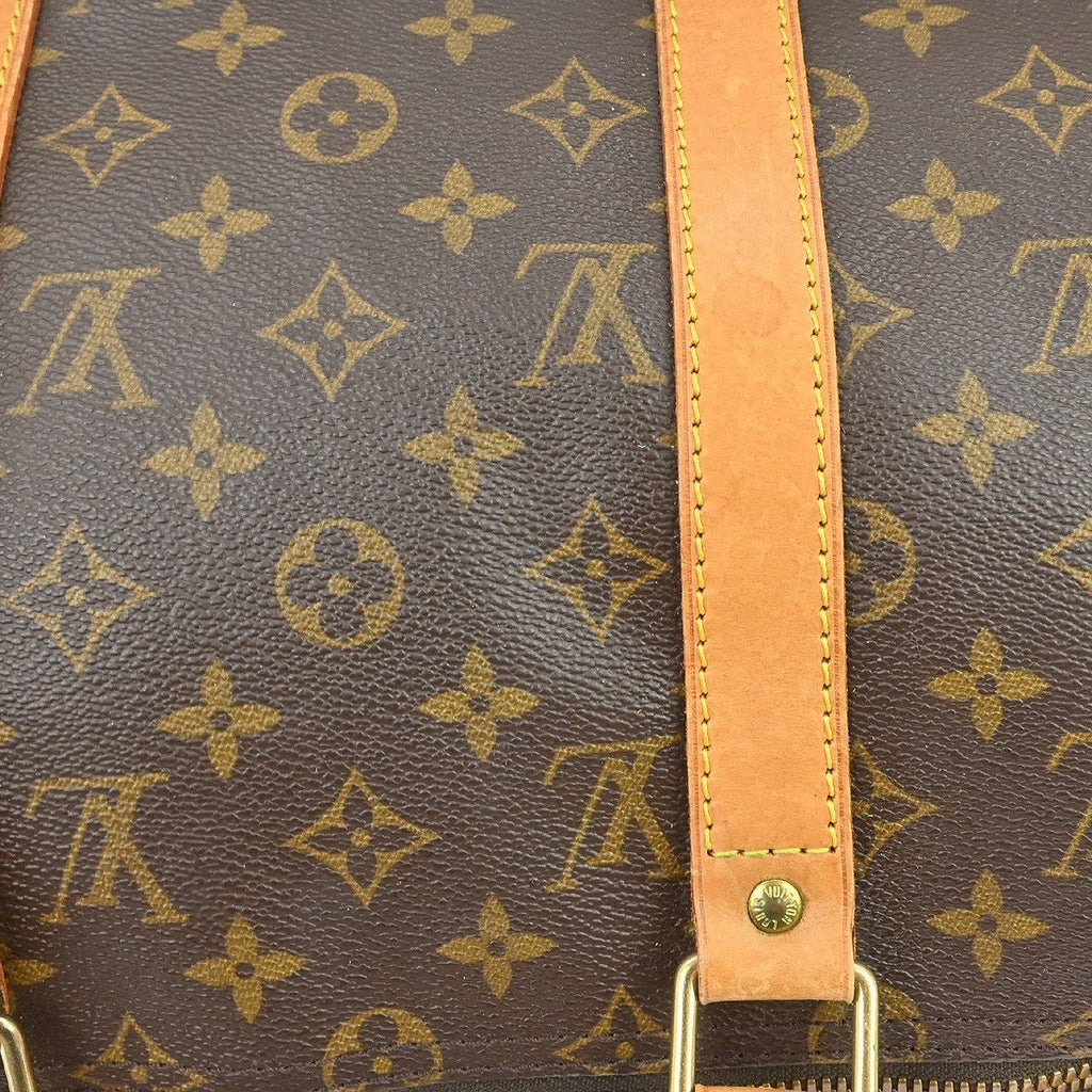 Louis Vuitton Keepall Bag Monogram Canvas Brown Canvas Travel Bag Bag (Pre-Owned)