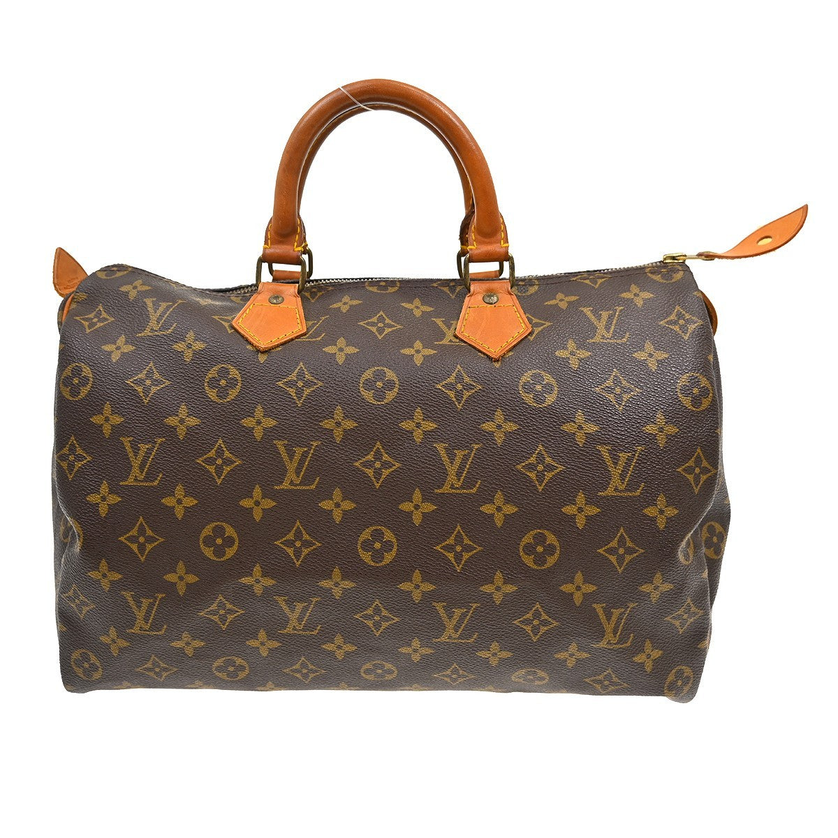 Louis Vuitton Speedy Handbag Monogram Canvas Brown Canvas Handbag (Pre-Owned)