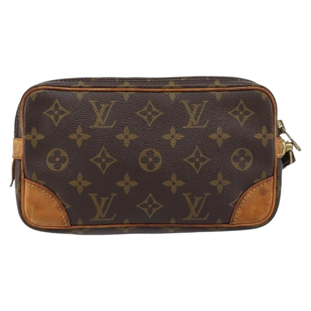 Louis Vuitton Marly Dragonne Clutch Monogram Canvas Brown Canvas Clutche & Pouche Bag (Pre-Owned)