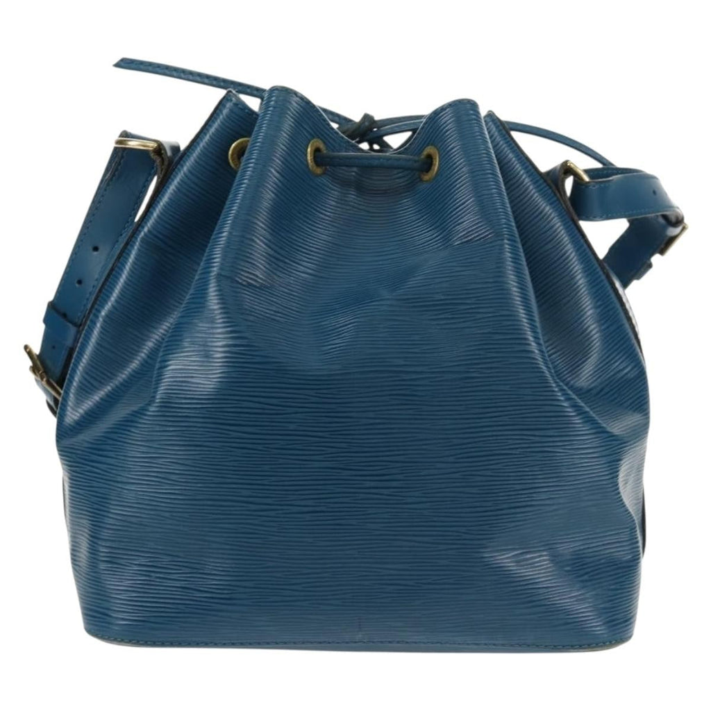 Louis Vuitton Petit Noe Handbag Epi Leather Blue Leather Shoulder Bag Bag (Pre-Owned)