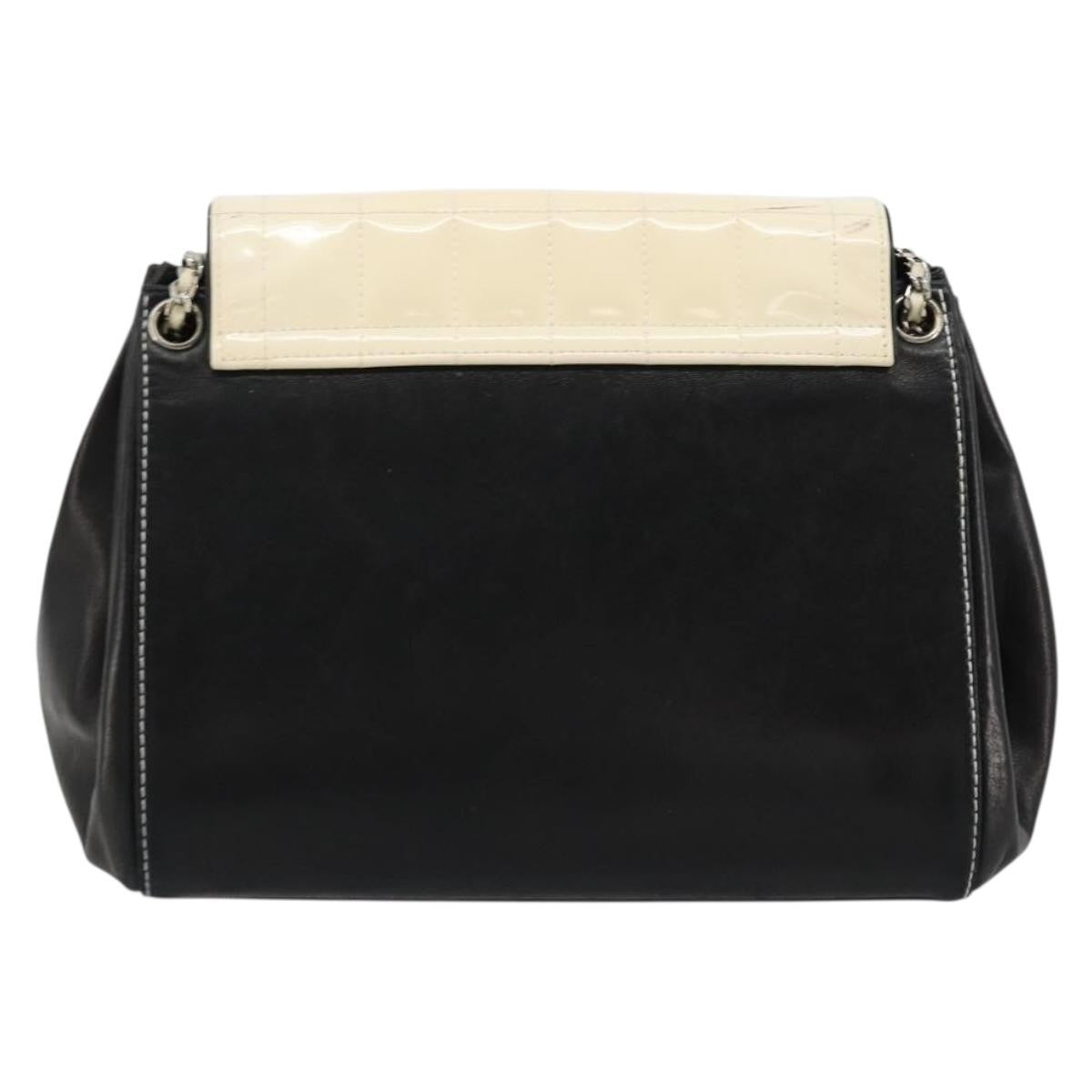 Chanel Chocolate Bar Accordion Reissue Flap Bag Quilted Lambskin Black Leather Handbag (Pre-Owned)