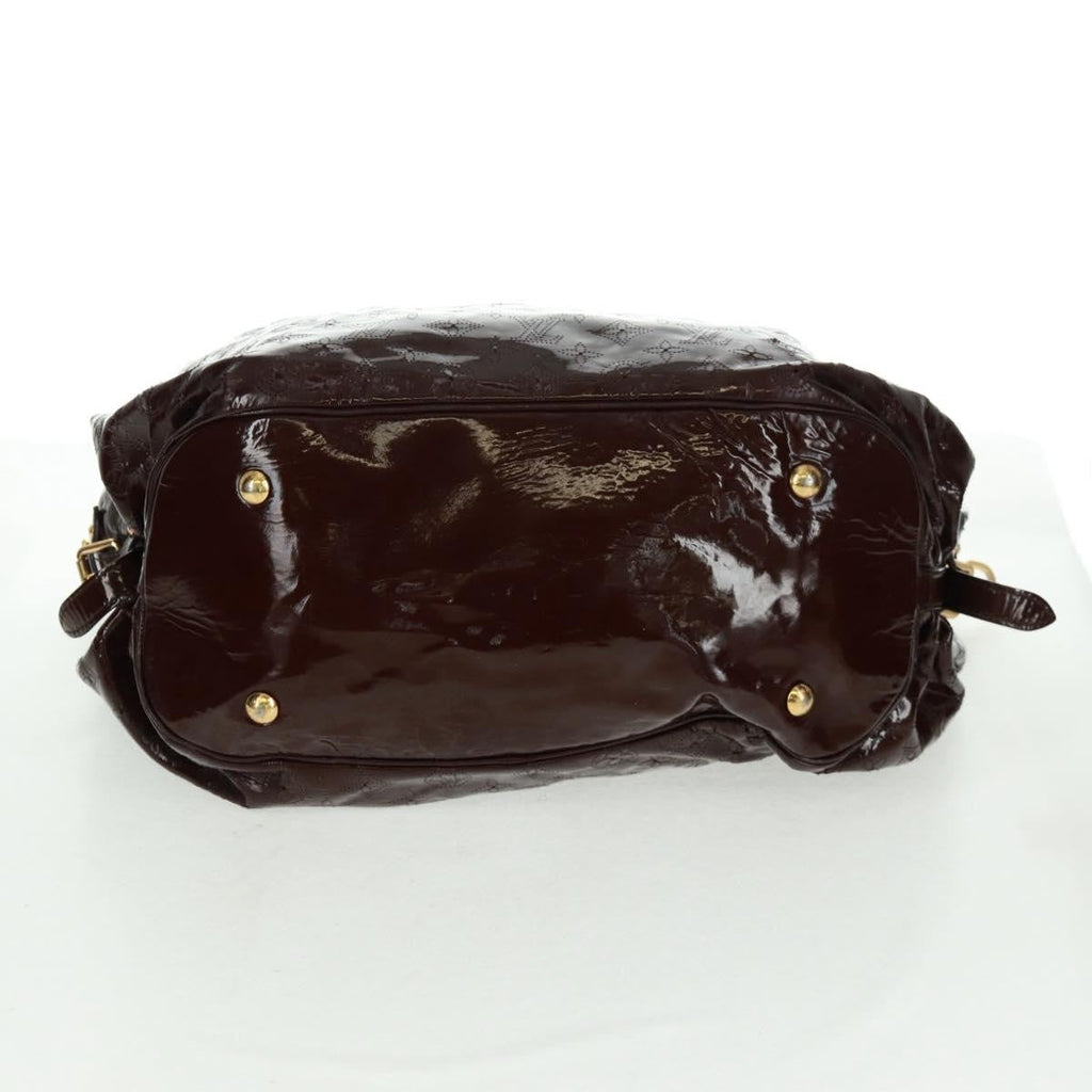 Louis Vuitton L Hobo Surya Leather Brown Patent_Leather Tote Bag Bag (Pre-Owned)